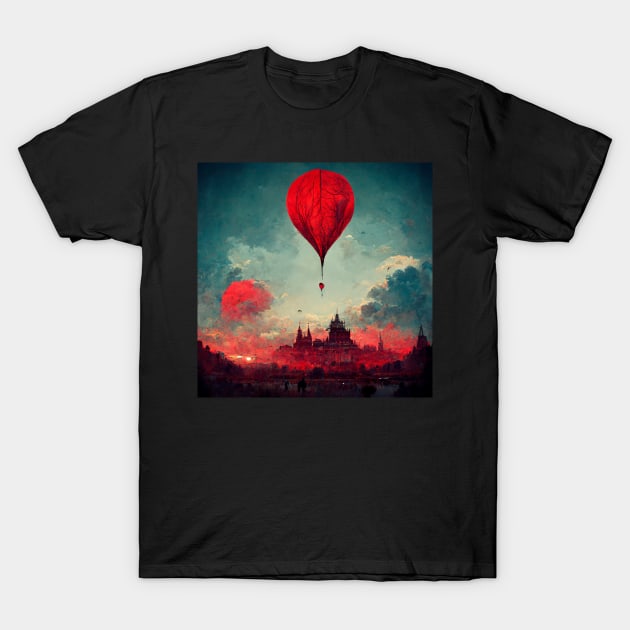 Another Vividly Crimson Hot Air Balloon T-Shirt by LegitHooligan